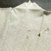 訪問着 美品 しつけ糸付き 正絹 木の葉・植物柄 袷仕立て 身丈157.5cm 裄丈68cm リサイクル着物 着物 刺繍 箔 未使用品 入学式 卒業式 七五三 お宮参り フォーマル 上品 グレージュ ベージュ_画像18