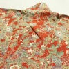 小紋 縮緬 正絹 花柄 袷仕立て 身丈154cm 裄丈65cm リサイクル着物 着物 橙_画像15