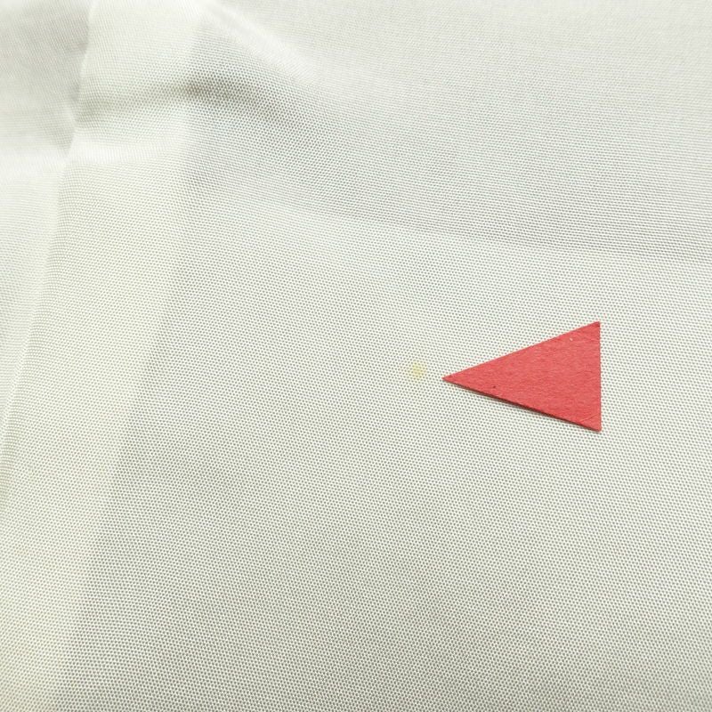 付け下げ 縮緬 スワトウ刺繍 一つ紋付き 正絹 幾何学柄・抽象柄 袷仕立て 身丈149.5cm 裄丈63cm リサイクル着物 一部しつけ糸付き 着物 入学式 卒業式 七五三 お宮参り フォーマル 上品 紫・藤色_画像19