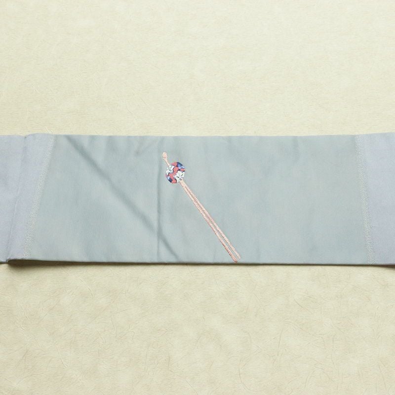 名古屋帯 太鼓柄 正絹 その他の柄 名古屋仕立て なごや帯 リサイクル帯 帯 シンプル おしゃれ かんざし 簪 青・紺_画像11