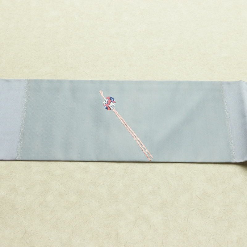 名古屋帯 太鼓柄 正絹 その他の柄 名古屋仕立て なごや帯 リサイクル帯 帯 シンプル おしゃれ かんざし 簪 青・紺_画像12