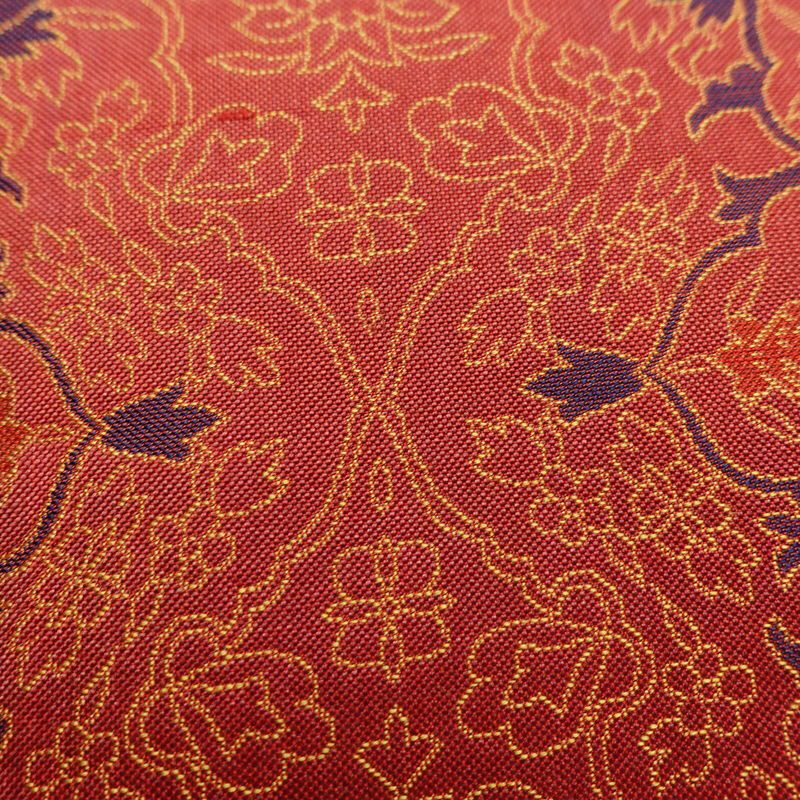 名古屋帯 全通柄 正絹 幾何学柄・抽象柄 名古屋仕立て なごや帯 リサイクル帯 帯 多色使い_画像6