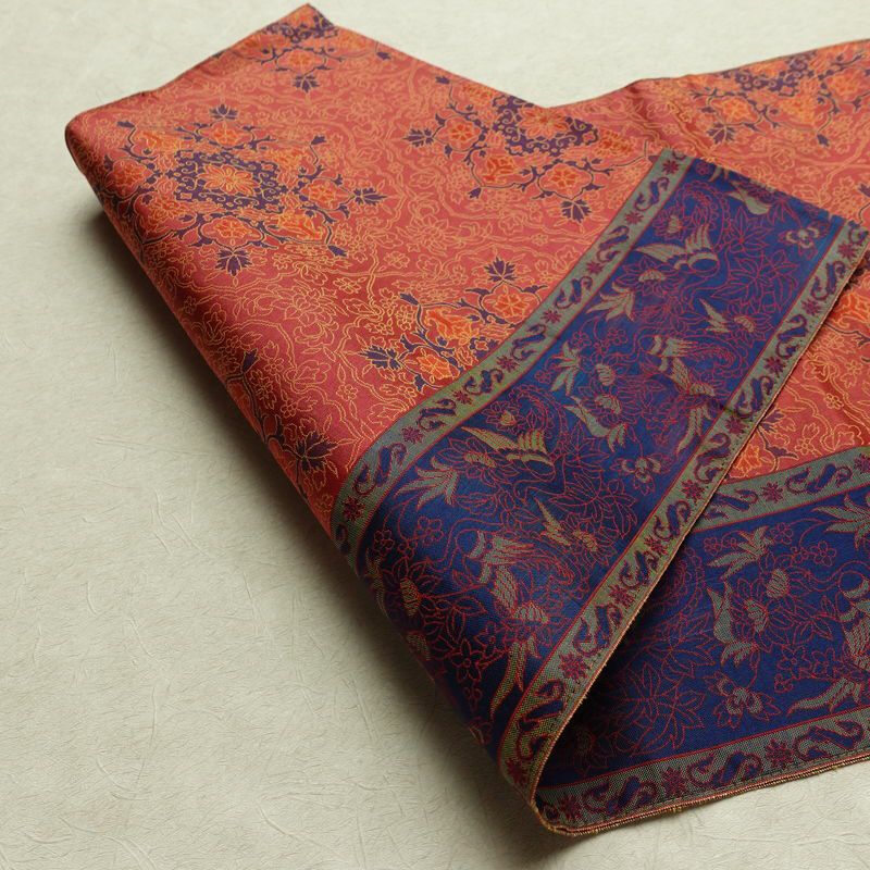 名古屋帯 全通柄 正絹 幾何学柄・抽象柄 名古屋仕立て なごや帯 リサイクル帯 帯 多色使い_画像10