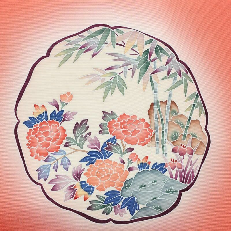 名古屋帯 太鼓柄 正絹 古典柄 名古屋仕立て なごや帯 リサイクル帯 帯 シンプル ピンク_画像2