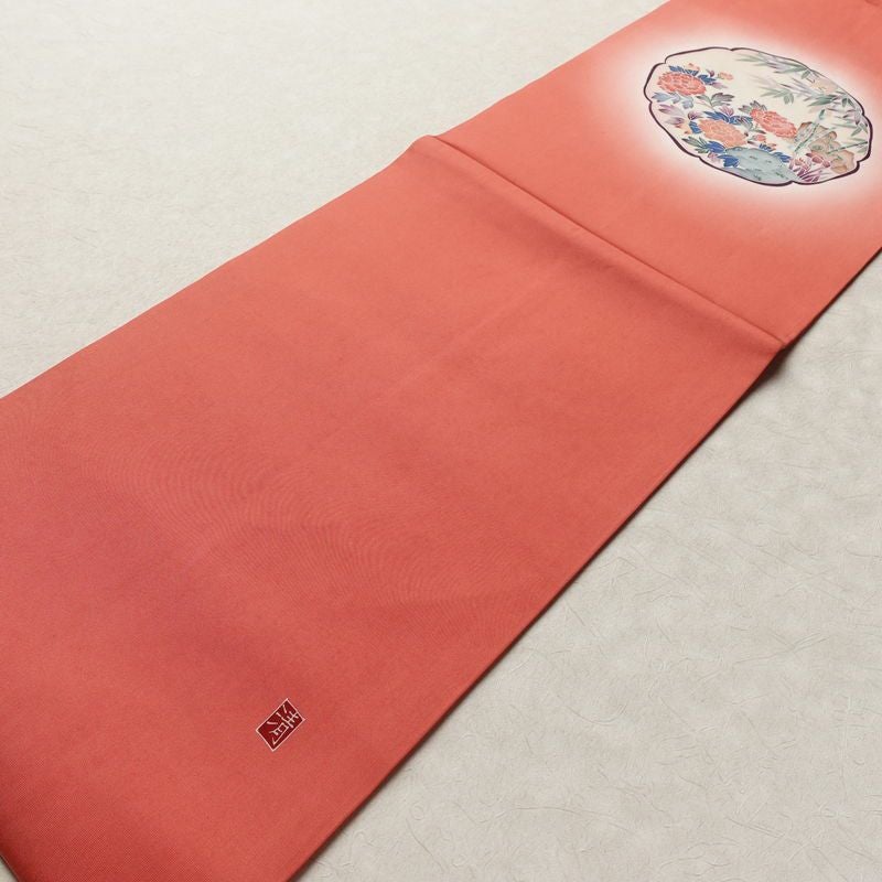 名古屋帯 太鼓柄 正絹 古典柄 名古屋仕立て なごや帯 リサイクル帯 帯 シンプル ピンク_画像10