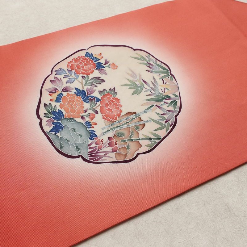 名古屋帯 太鼓柄 正絹 古典柄 名古屋仕立て なごや帯 リサイクル帯 帯 シンプル ピンク_画像15