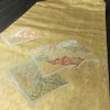 名古屋帯 太鼓柄 青銅箔 正絹 古典柄 名古屋仕立て なごや帯 リサイクル帯 帯 箔 金・銀_画像13