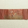 名古屋帯 太鼓柄 正絹 木の葉・植物柄 名古屋仕立て なごや帯 リサイクル帯 帯 箔 蘇芳香 ピンク_画像14