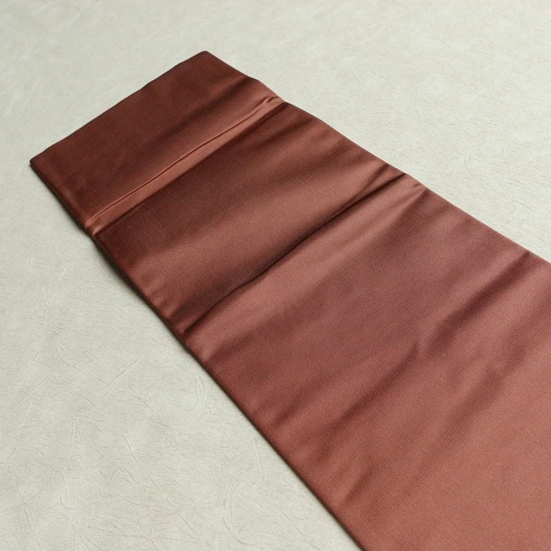 名古屋帯 太鼓柄 正絹 木の葉・植物柄 名古屋仕立て なごや帯 リサイクル帯 帯 箔 蘇芳香 ピンク_画像16