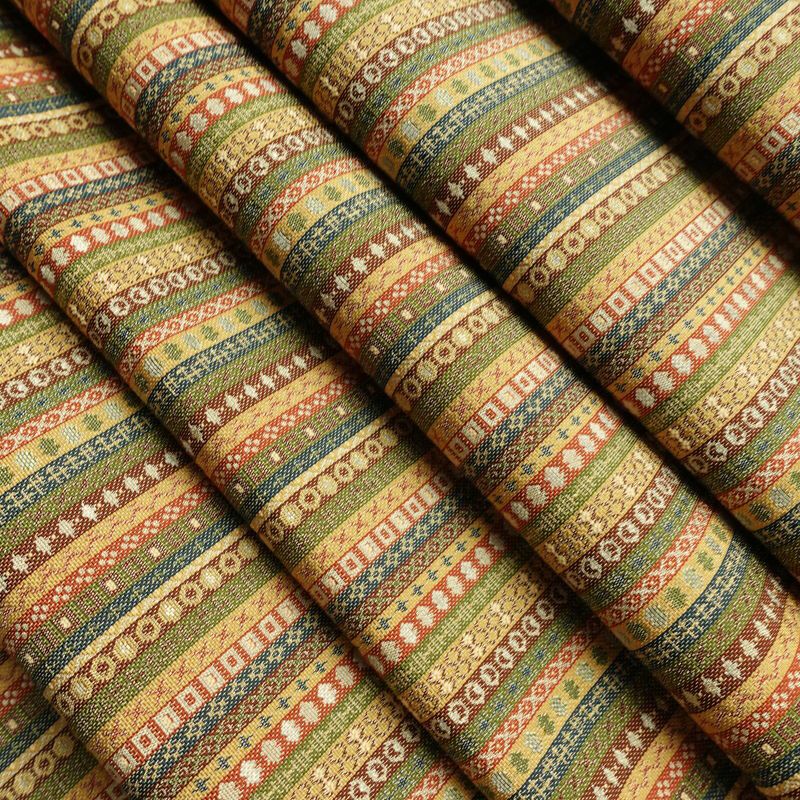 名古屋帯 全通柄 美品 正絹 縞柄・線柄 通し仕立て なごや帯 リサイクル帯 帯 カジュアル 多色使い_画像18