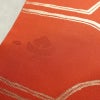名古屋帯 六通柄 美品 正絹 名古屋仕立て なごや帯 リサイクル帯 帯 蝶 金糸 橙_画像6