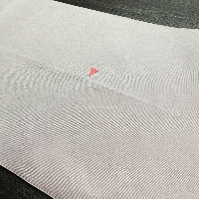 名古屋帯 太鼓柄 正絹 幾何学柄・抽象柄 通し仕立て なごや帯 リサイクル帯 帯 銀通し 紫・藤色_画像15