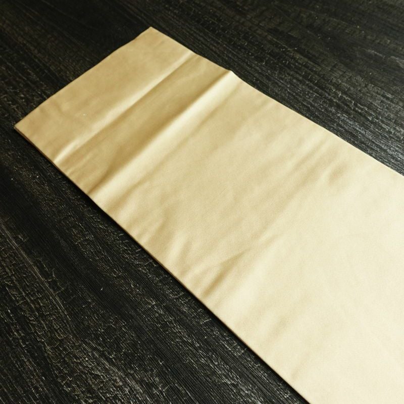 名古屋帯 太鼓柄 正絹 幾何学柄・抽象柄 名古屋仕立て なごや帯 リサイクル帯 帯 箔 ベージュ_画像16