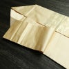 名古屋帯 太鼓柄 正絹 幾何学柄・抽象柄 名古屋仕立て なごや帯 リサイクル帯 帯 箔 ベージュ_画像21