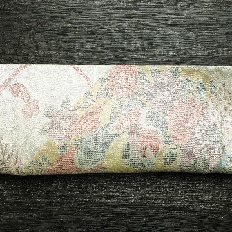 袋帯 六通柄 正絹 古典柄 リサイクル帯 帯 入学式 卒業式 七五三 パーティー お宮参り フォーマル 金・銀_画像16