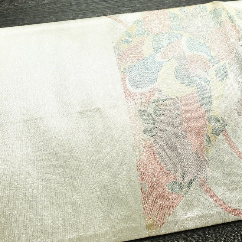 袋帯 六通柄 正絹 古典柄 リサイクル帯 帯 入学式 卒業式 七五三 パーティー お宮参り フォーマル 金・銀_画像17