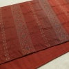 袋帯 全通柄 一般用 正絹 幾何学柄・抽象柄 リサイクル帯 帯 モダン 小豆・エンジ_画像11