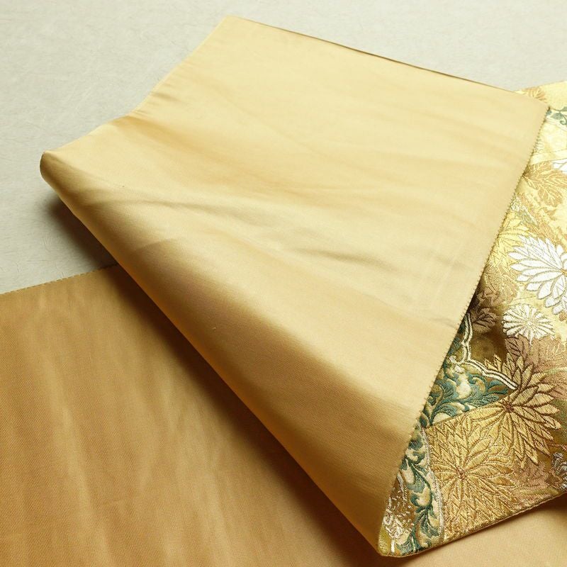 袋帯 六通柄 良品 フォーマル用 正絹 木の葉・植物柄 リサイクル帯 帯 箔 金糸 入学式 卒業式 結婚式 七五三 パーティー お宮参り フォーマル 華やか 金・銀_画像10