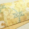 袋帯 六通柄 良品 フォーマル用 正絹 木の葉・植物柄 リサイクル帯 帯 箔 金糸 入学式 卒業式 結婚式 七五三 パーティー お宮参り フォーマル 華やか 金・銀_画像11
