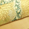 袋帯 六通柄 良品 フォーマル用 正絹 木の葉・植物柄 リサイクル帯 帯 箔 金糸 入学式 卒業式 結婚式 七五三 パーティー お宮参り フォーマル 華やか 金・銀_画像12