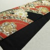 袋帯 六通柄 フォーマル用 正絹 古典柄 リサイクル帯 帯 箔 黒_画像9