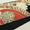 袋帯 六通柄 フォーマル用 正絹 古典柄 リサイクル帯 帯 箔 黒_画像10