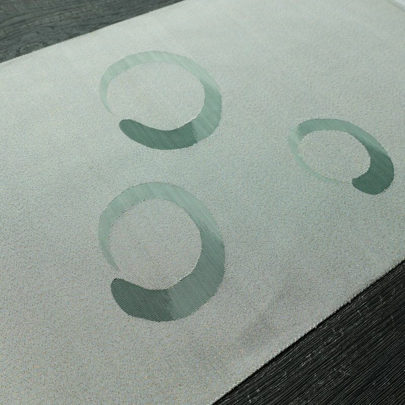 名古屋帯 太鼓柄 美品 正絹 古典柄 松葉仕立て なごや帯 リサイクル帯 帯 金糸 シンプル グレー_画像13