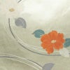名古屋帯 双美洋花文 六通柄 正絹 花柄 名古屋仕立て なごや帯 リサイクル帯 帯 箔 金・銀_画像2