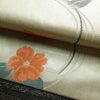 名古屋帯 双美洋花文 六通柄 正絹 花柄 名古屋仕立て なごや帯 リサイクル帯 帯 箔 金・銀_画像6