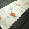 名古屋帯 双美洋花文 六通柄 正絹 花柄 名古屋仕立て なごや帯 リサイクル帯 帯 箔 金・銀_画像7