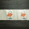 名古屋帯 双美洋花文 六通柄 正絹 花柄 名古屋仕立て なごや帯 リサイクル帯 帯 箔 金・銀_画像10