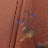 付け下げ 美品 落款入り しつけ糸付き 正絹 木の葉・植物柄 袷仕立て 身丈160.5cm 裄丈66.5cm リサイクル着物 着物 箔 茶_画像8