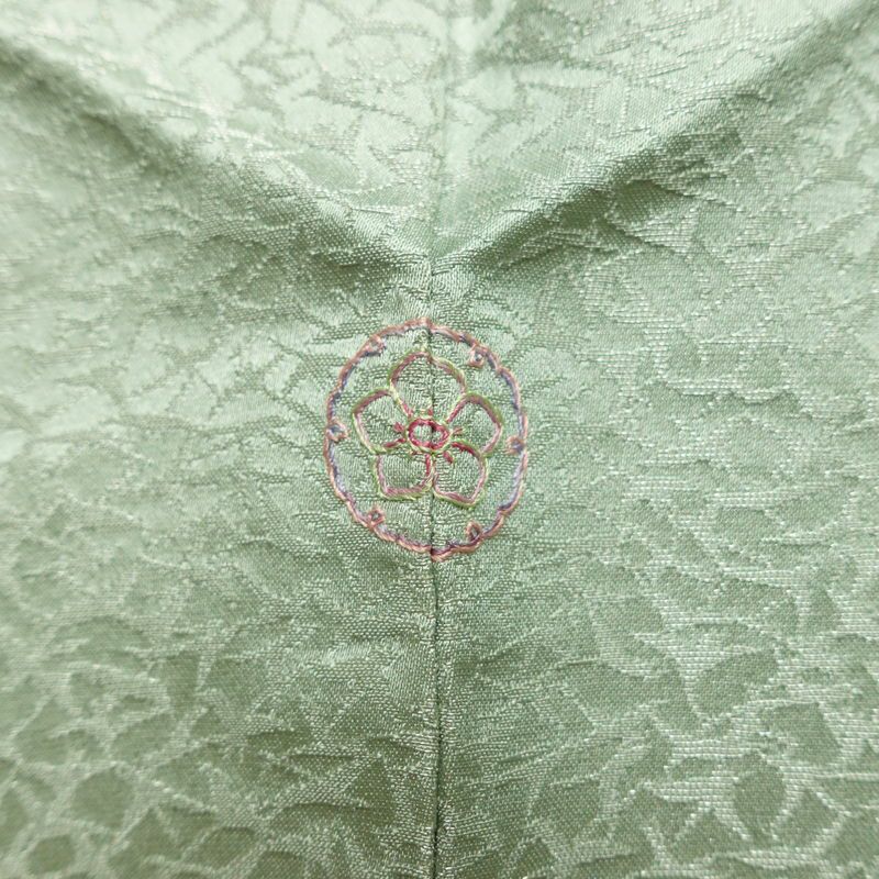 訪問着 美品 絞り 辻が花 一つ紋付き 伊達衿付き 正絹 花柄 袷仕立て 身丈162.5cm 裄丈68.5cm リサイクル着物 着物 入学式 卒業式 七五三 パーティー お宮参り フォーマル 青・紺_画像12