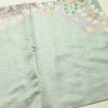 訪問着 美品 絞り 辻が花 一つ紋付き 伊達衿付き 正絹 花柄 袷仕立て 身丈162.5cm 裄丈68.5cm リサイクル着物 着物 入学式 卒業式 七五三 パーティー お宮参り フォーマル 青・紺_画像13