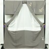 訪問着 正絹 花柄 袷仕立て 身丈172cm 裄丈69.5cm リサイクル着物 着物 金彩 入学式 卒業式 七五三 お宮参り フォーマル グレー_画像3
