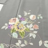 訪問着 正絹 花柄 袷仕立て 身丈172cm 裄丈69.5cm リサイクル着物 着物 金彩 入学式 卒業式 七五三 お宮参り フォーマル グレー_画像5