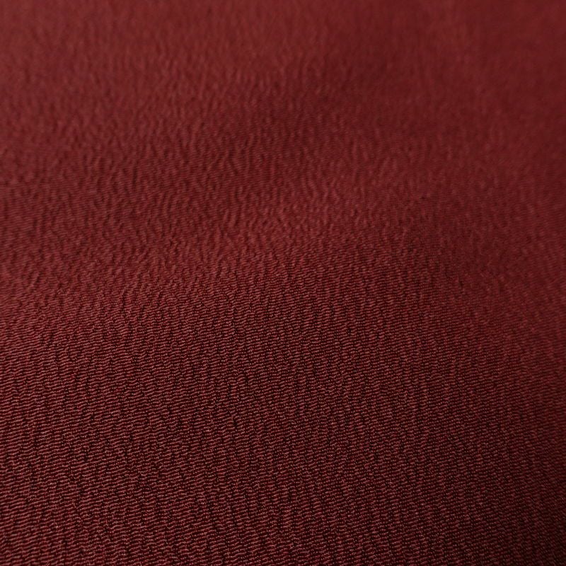 色無地 しつけ糸付き ポリエステル 無地 袷仕立て 身丈163.5cm 裄丈65cm リサイクル着物 着物 小豆・エンジ_画像8