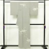 訪問着 縮緬 正絹 古典柄 袷仕立て 身丈154.5cm 裄丈63.5cm リサイクル着物 着物 上品 グレー_画像2