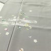 訪問着 縮緬 正絹 古典柄 袷仕立て 身丈154.5cm 裄丈63.5cm リサイクル着物 着物 上品 グレー_画像5