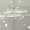 訪問着 縮緬 正絹 古典柄 袷仕立て 身丈154.5cm 裄丈63.5cm リサイクル着物 着物 上品 グレー_画像6
