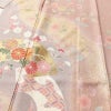訪問着 美品 落款入り 金駒刺繍 正絹 古典柄 袷仕立て 身丈158.5cm 裄丈65.5cm リサイクル着物 着物 箔 金彩 扇面 ピンク_画像5