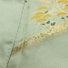 付け下げ 綸子 金駒刺繍 正絹 木の葉・植物柄 袷仕立て 身丈162.5cm 裄丈68.5cm リサイクル着物 一部しつけ糸付き 着物 箔 金彩 入学式 卒業式 七五三 お宮参り フォーマル 緑・うぐいす色_画像17