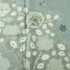 付け下げ 良品 綸子 しつけ糸付き 絞り 正絹 花柄 袷仕立て 身丈155.5cm 裄丈65cm リサイクル着物 着物 刺繍 入学式 卒業式 七五三 お宮参り フォーマル 上品 青・紺_画像6