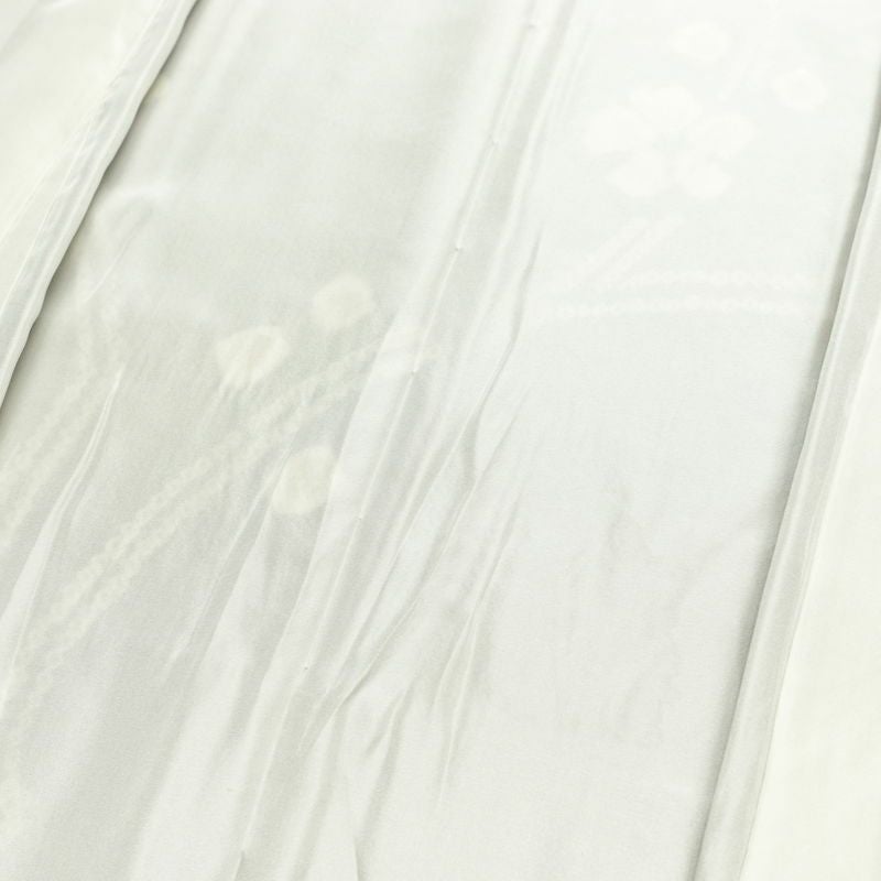 訪問着 絞り 正絹 木の葉・植物柄 袷仕立て 身丈162cm 裄丈67cm リサイクル着物 着物 入学式 卒業式 七五三 お宮参り フォーマル 紫・藤色_画像18