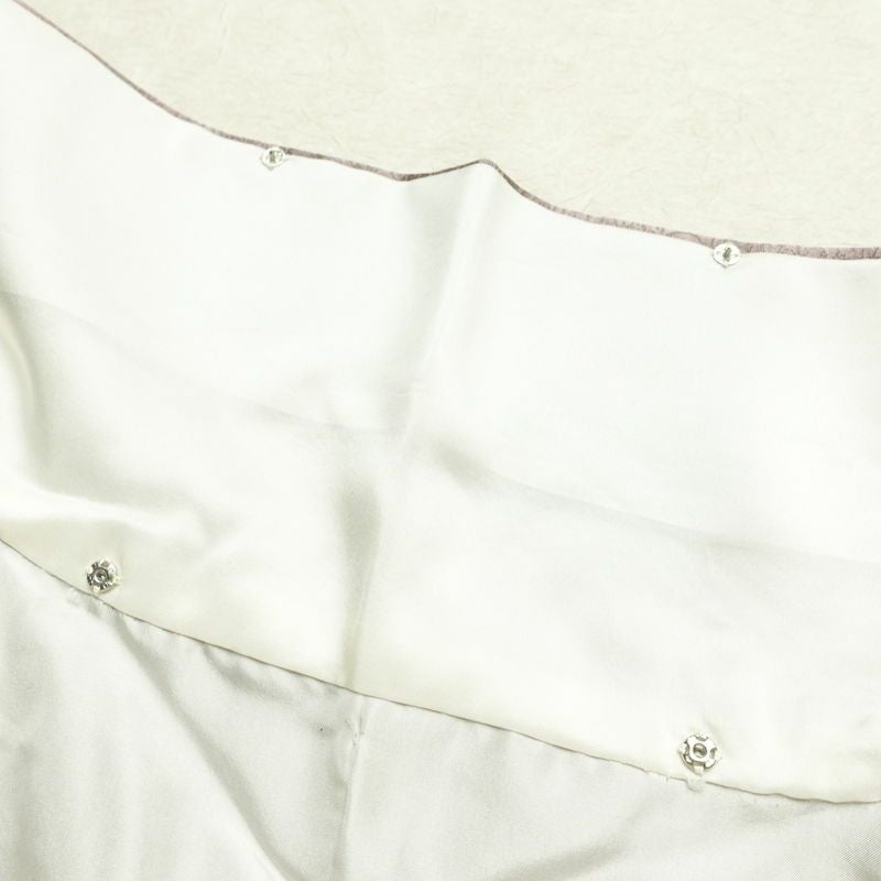 訪問着 絞り 正絹 木の葉・植物柄 袷仕立て 身丈162cm 裄丈67cm リサイクル着物 着物 入学式 卒業式 七五三 お宮参り フォーマル 紫・藤色_画像19