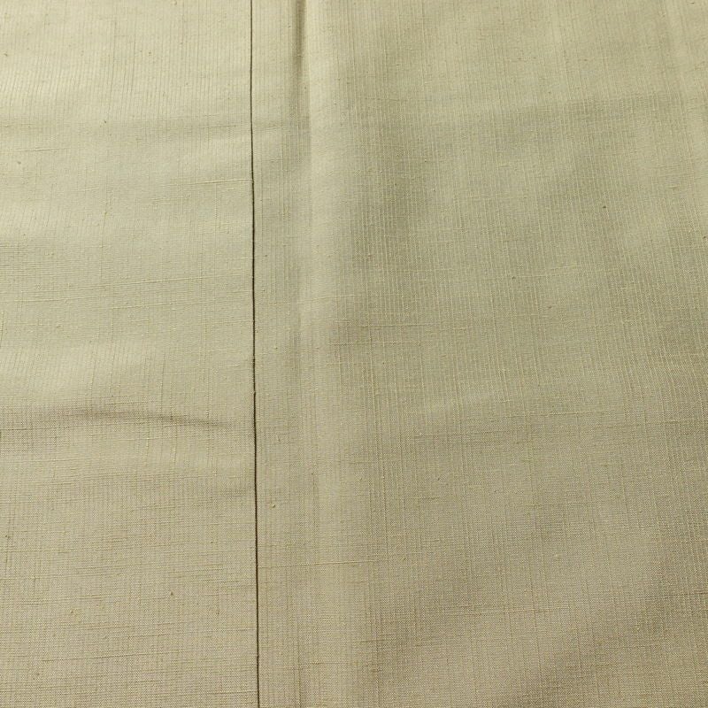 紬 正絹 無地 袷仕立て 身丈154cm 裄丈63cm リサイクル着物 着物 シンプル ベージュ_画像6