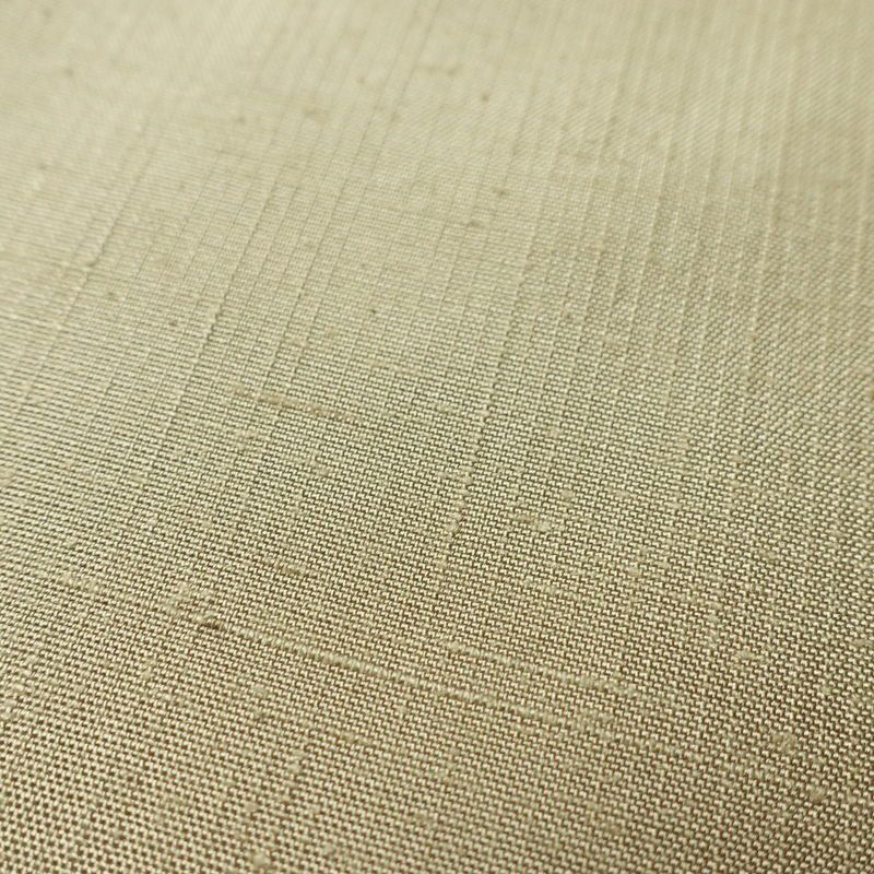 紬 正絹 無地 袷仕立て 身丈154cm 裄丈63cm リサイクル着物 着物 シンプル ベージュ_画像9