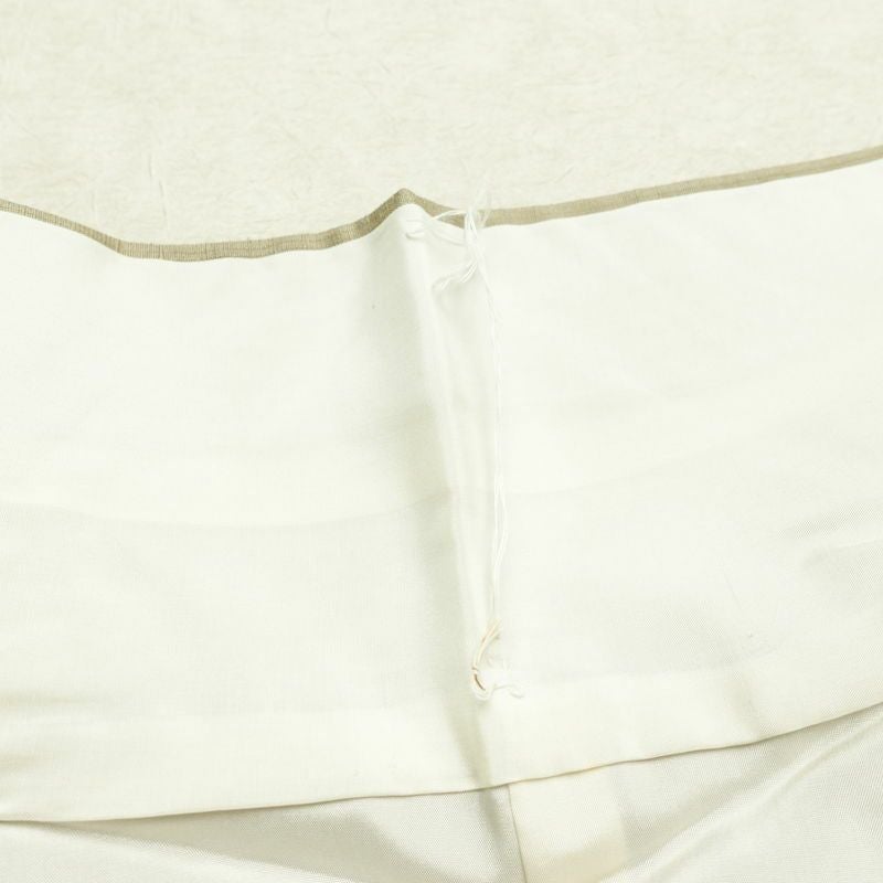 紬 正絹 無地 袷仕立て 身丈154cm 裄丈63cm リサイクル着物 着物 シンプル ベージュ_画像19