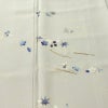 訪問着 良品 京手描友禅 縮緬 一つ紋付き 正絹 花柄 袷仕立て 身丈152.5cm 裄丈62.5cm リサイクル着物 着物 刺繍 箔 金彩 入学式 卒業式 七五三 お宮参り フォーマル 上品 グレー_画像6