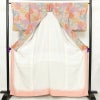 小紋 美品 しつけ糸付き 縮緬 総柄 正絹 古典柄 袷仕立て 身丈161.5cm 裄丈65cm リサイクル着物 着物 菊 亀甲 流水 露芝 多色使い_画像3